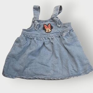 Disney Blue Denim Dress with Minnie Mouse Sz 12M